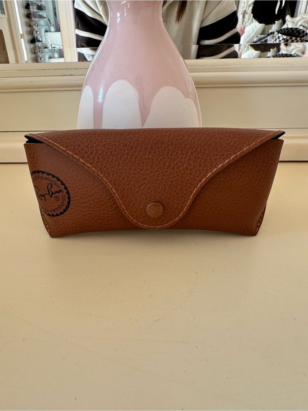 Ray-Ban Aviator Sunglasses Rose Gold Blue Gradient Lens + Case - Picture 6 of 6